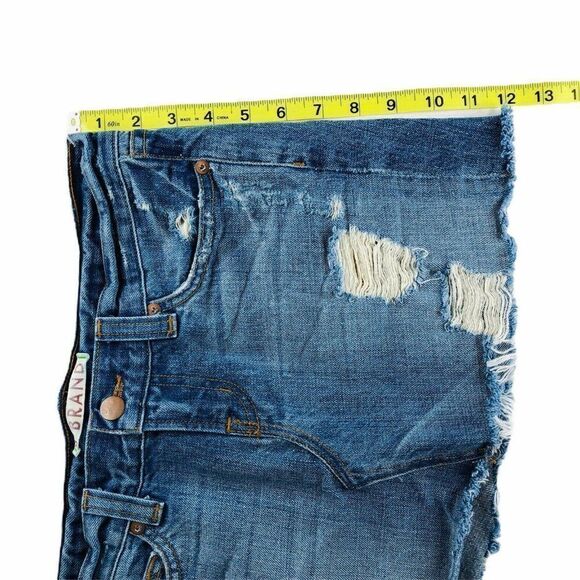 J Brand Drifter Distressed Mini Denim Skirt - Picture 8 of 8